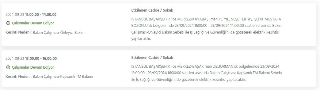 İstanbul'un 22 ilçesinde bu gece yarısından itibaren elektrik kesintileri yaşanacak 22